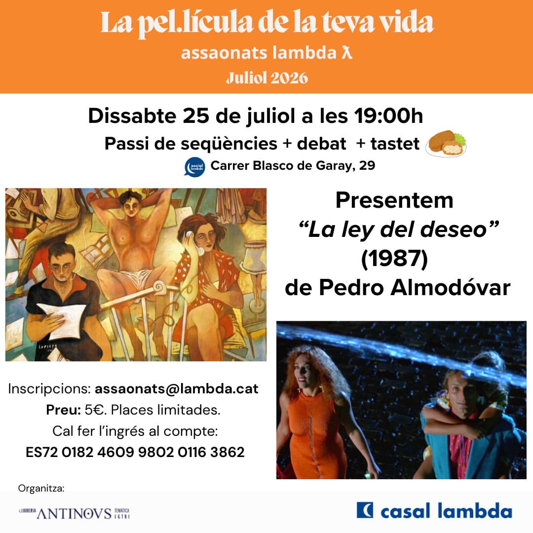 Film Debate: "La ley del deseo" in the Movie of Your Life